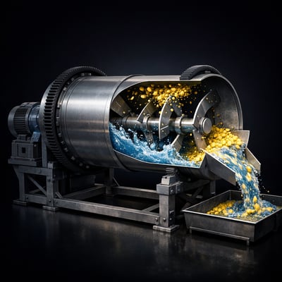Solid-liquid mixing in rotary drums-featured