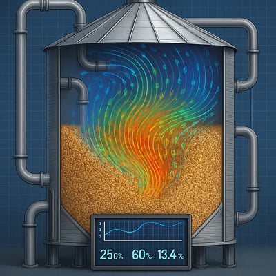 CFD Modeling for Drying of Grains in Silos-featured