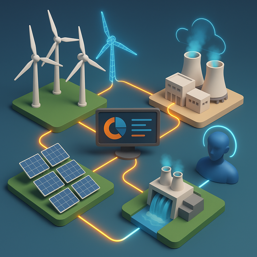 We leverage Agentic AI Digital Twins and Advanced Analytics to help power producers and utilities achieve seamless integration realtime optimi-1