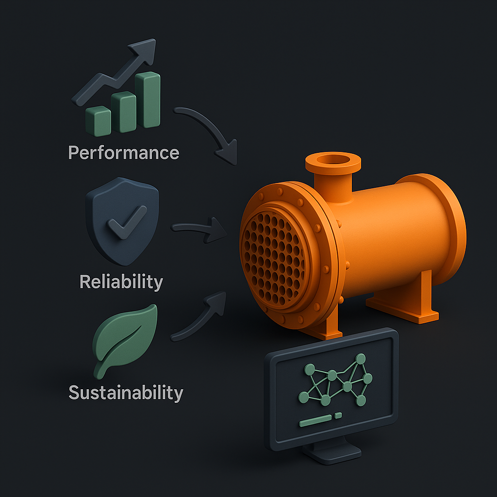 Enhancing operations strategy to boost Performance Reliability and Sustainability in the Pre heat HexAgentHexAgent leverages PlantGPTs Agentic AI to optimize preheat train performancebalancing heat distribution predicting degradation and recommending-3