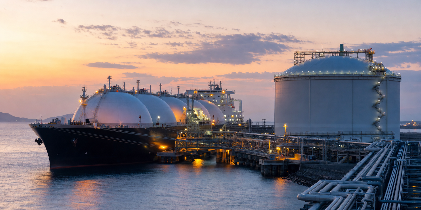 LNG Tanker at Sea