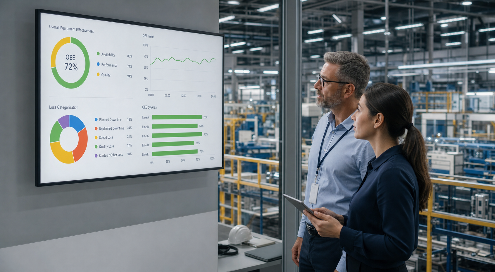 Plant-wide OEE & Loss Categorization