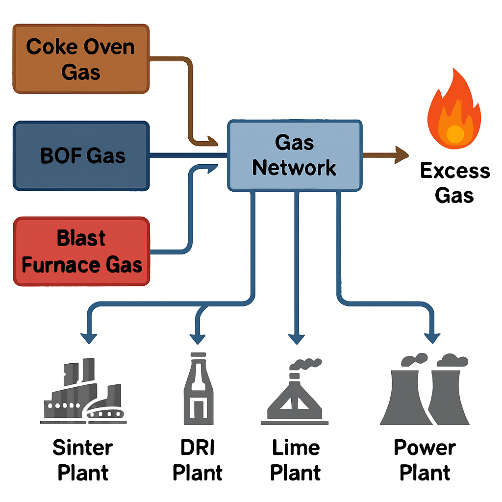 Towards Zero Gas Flaring: Digital Optimization of Industrial Gas Networks