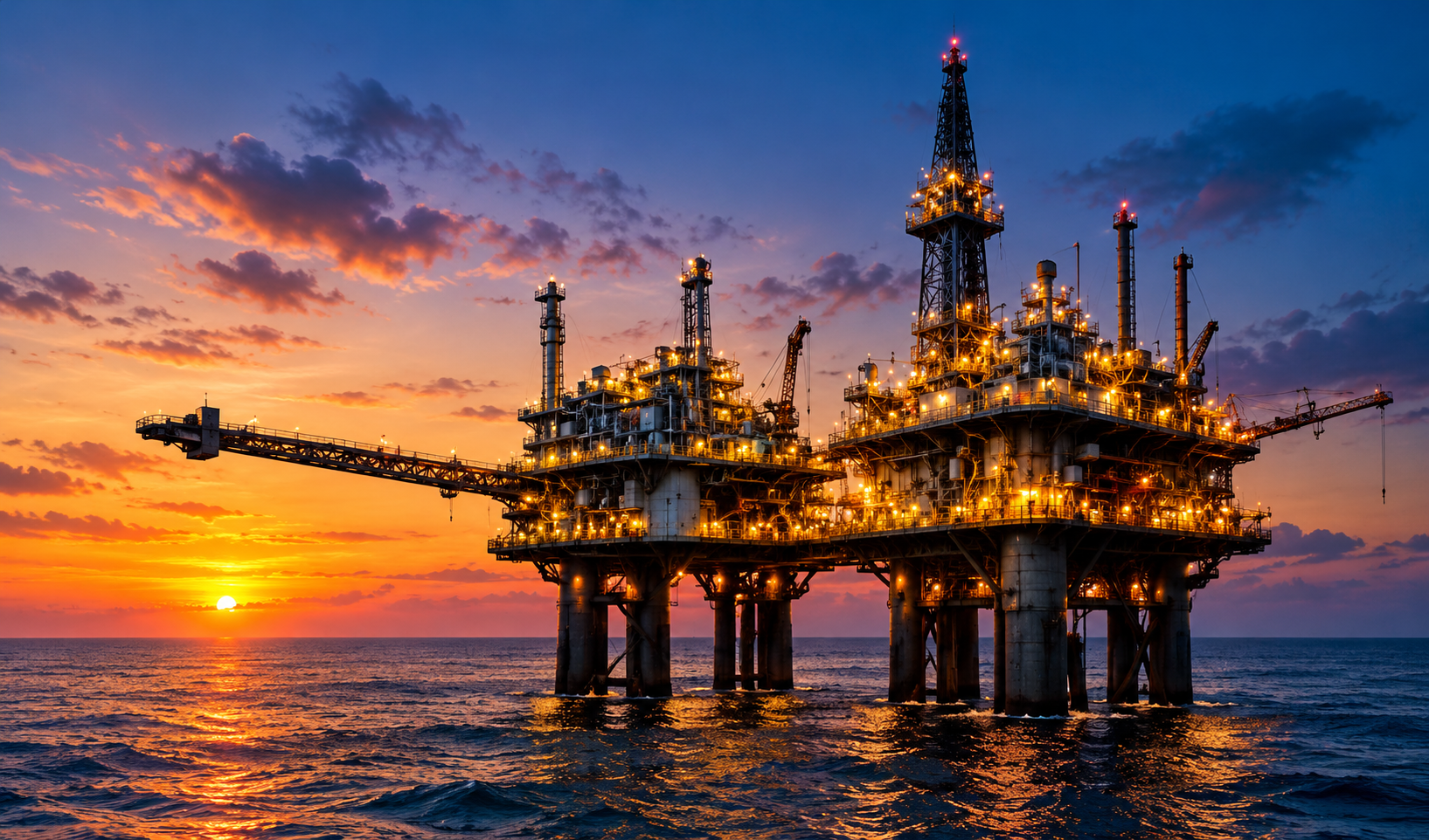 Offshore upstream oil platform